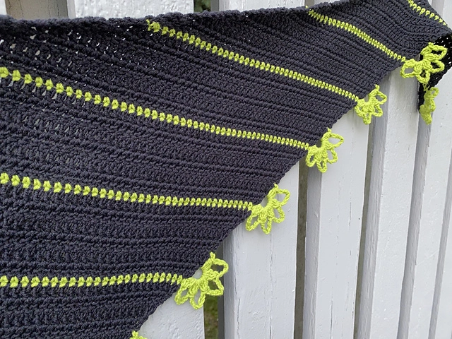 Flower Stripe Shawl - Image 7