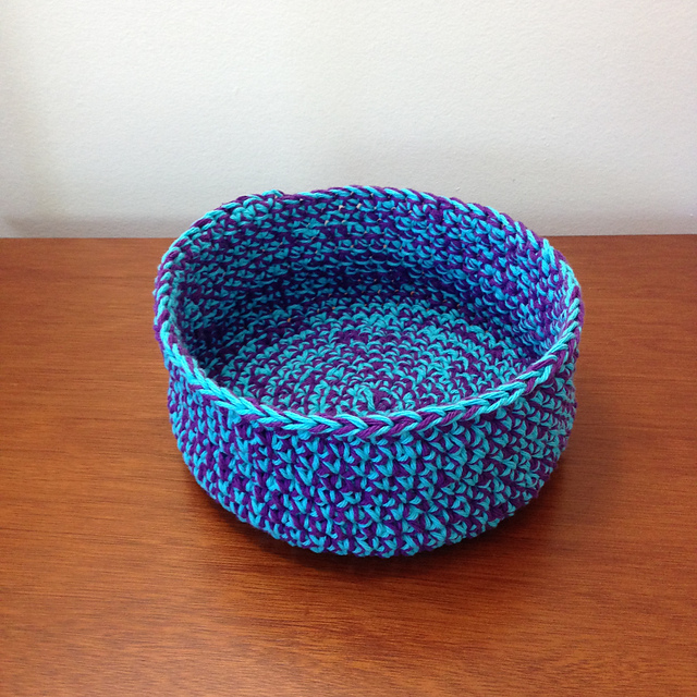 Large Crochet Bowl
