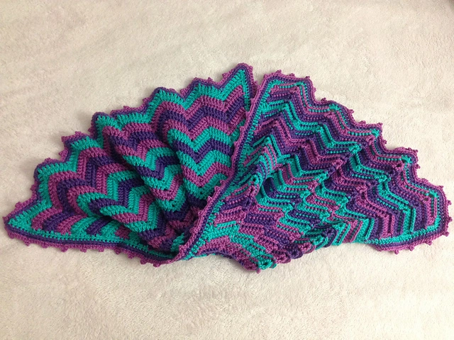 Ridged Chevron Butterfly Blanket - Image 6